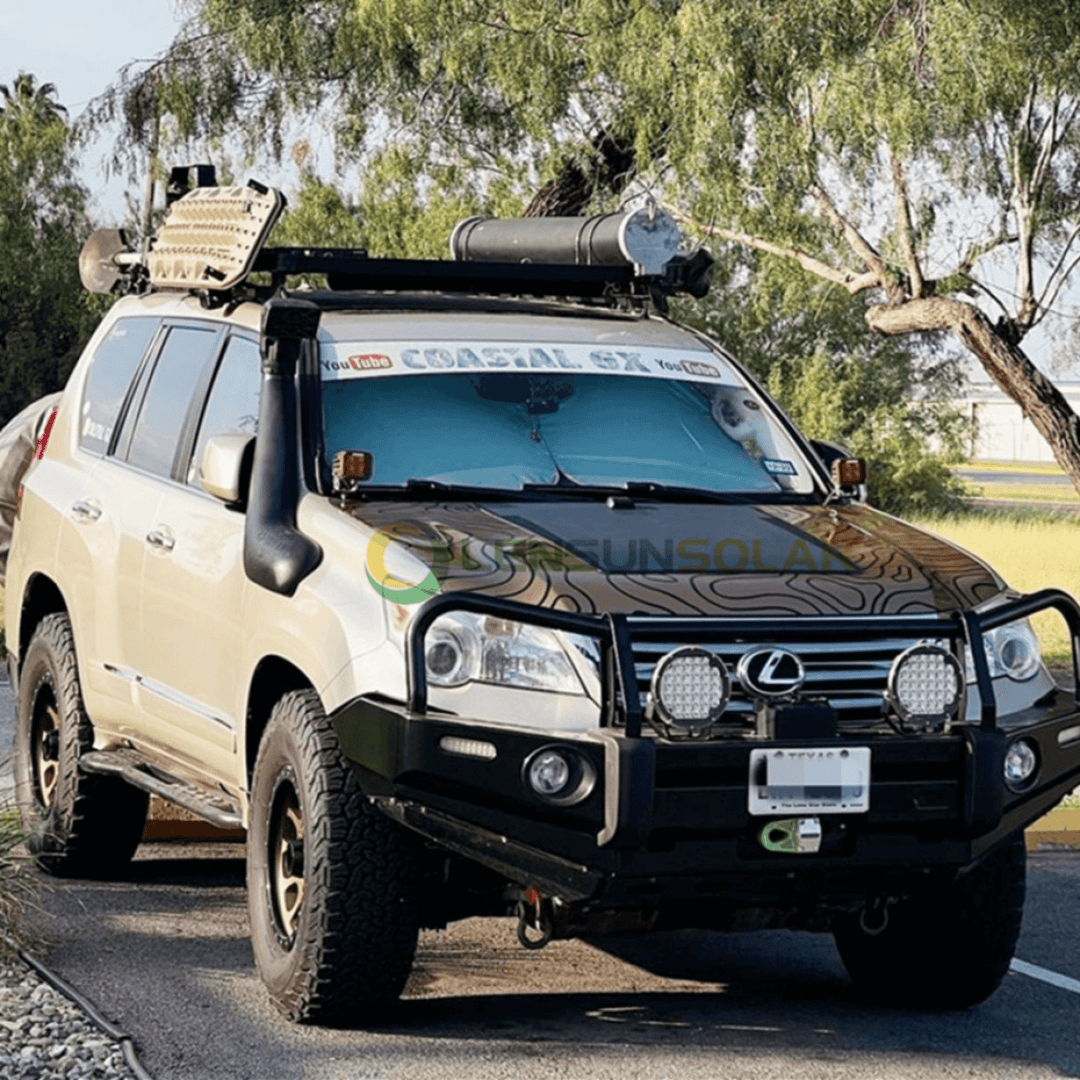 Lensun Solar Lexus GX460 100W 12V Hood Solar Panel
