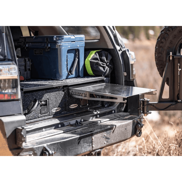 Rear Dual Roller Drawer System Lexus GX460 2010-2021 with Fridge Slide with rear A/C system