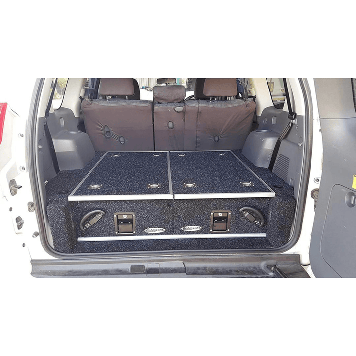 Rear Dual Roller Drawer System Lexus GX460 2010-2021 with Fridge Slide with rear A/C system