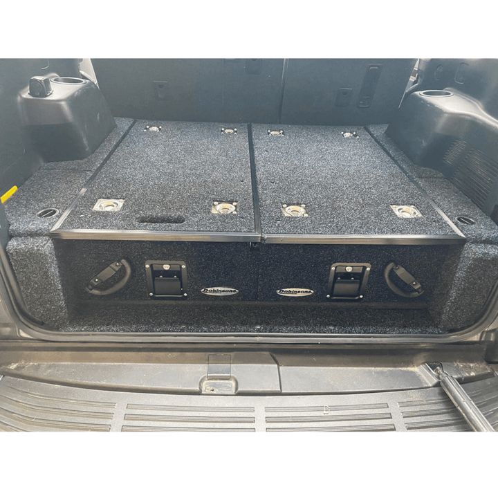 Rear Dual Roller Drawer System Lexus GX460 2010-2021 with Fridge Slide with rear A/C system