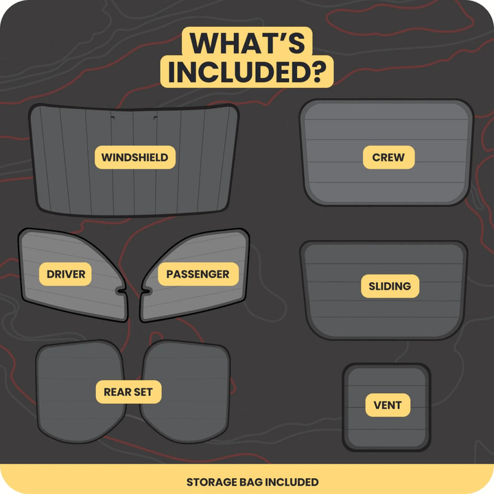 Sprinter Full 8-Piece Window Cover Set