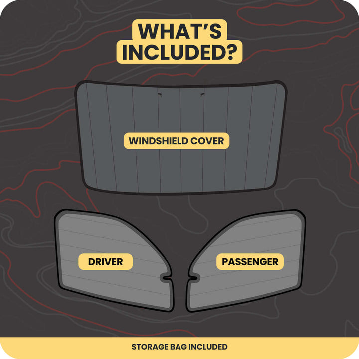 Sprinter Front Cab Window Cover Set