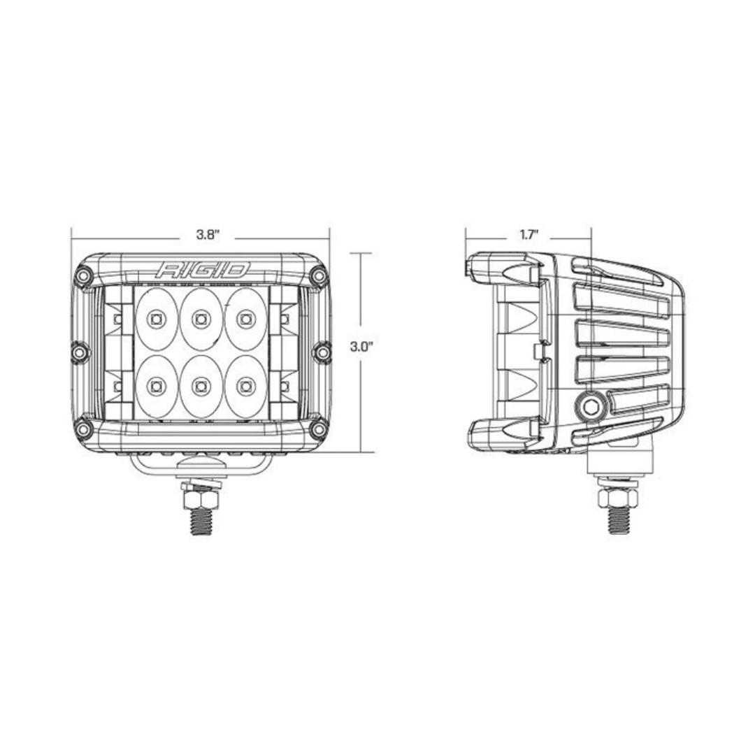 D-SS Series PRO Spot Off-Road Light - Black | RIGID Industries