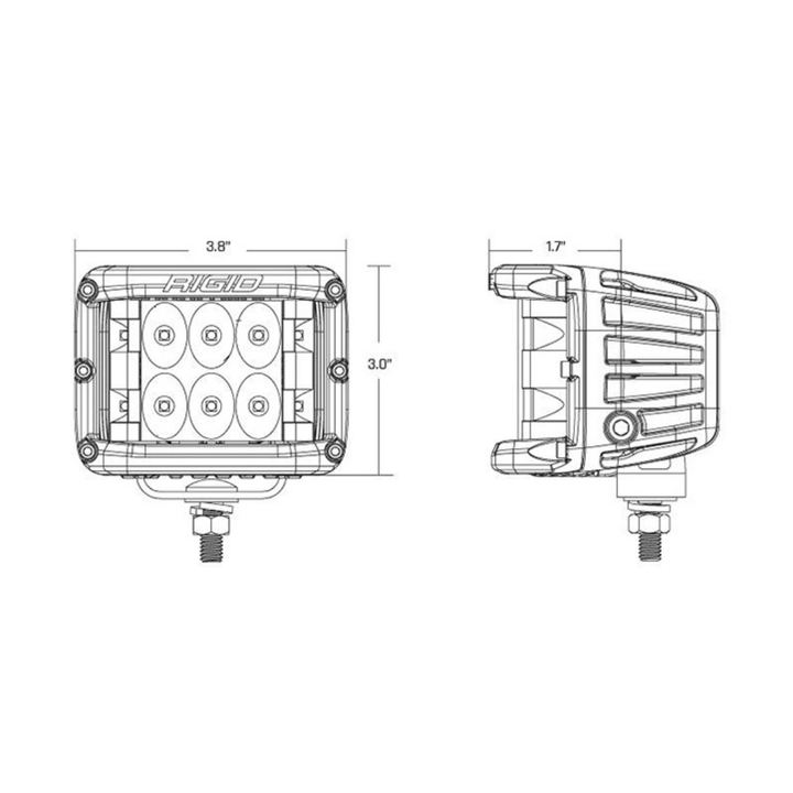 D-SS Series PRO Spot Off-Road Light - Black | RIGID Industries