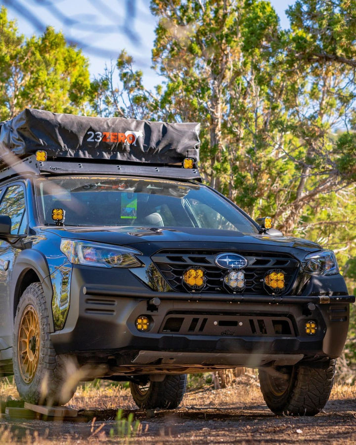 CAtuned Off-Road Subaru Outback Wilderness Front Hidden Winch Mount with Grill