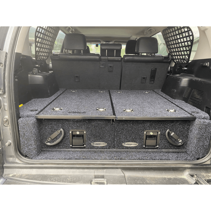 Rear Dual Roller Drawer System Lexus GX460 2010-2021 with Fridge Slide with rear A/C system