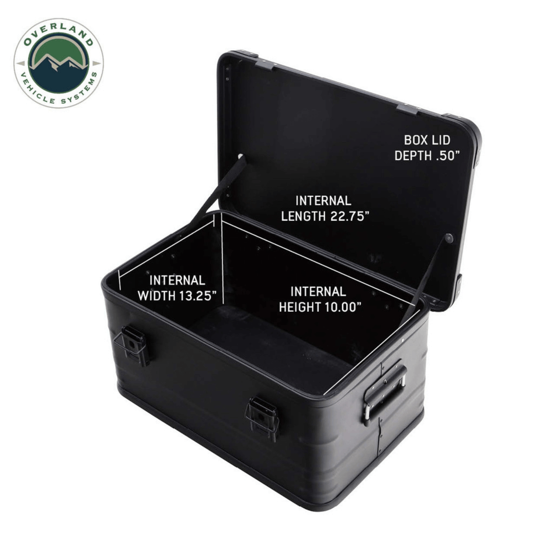 Overland Vehicle Systems 53QT Aluminum Storage Box, Durable & Waterproof  Storage Solution for Overlanding